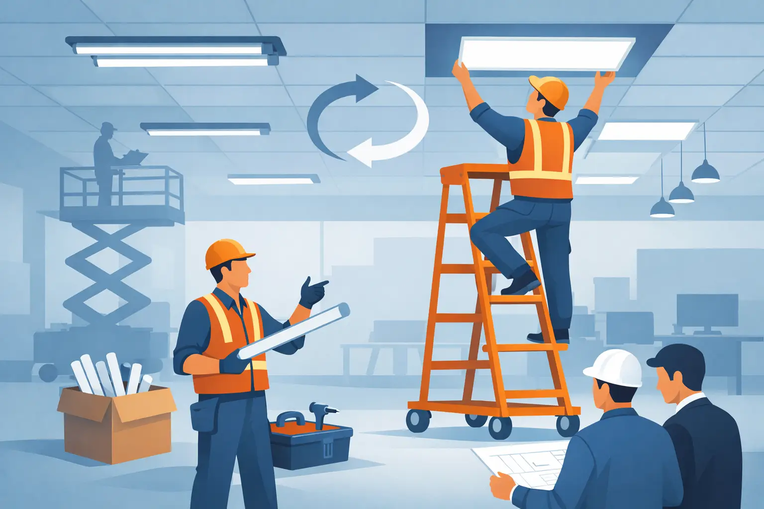 How to Reduce Lighting Labor on Retrofits